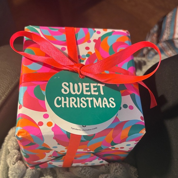 Lush Other - Lush Sweet Christmas Wrapped Gift Box with Red Ribbon
